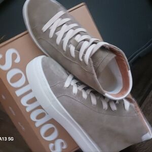 Soludos Ibiza High Top Sneakers Size 7 SAGE